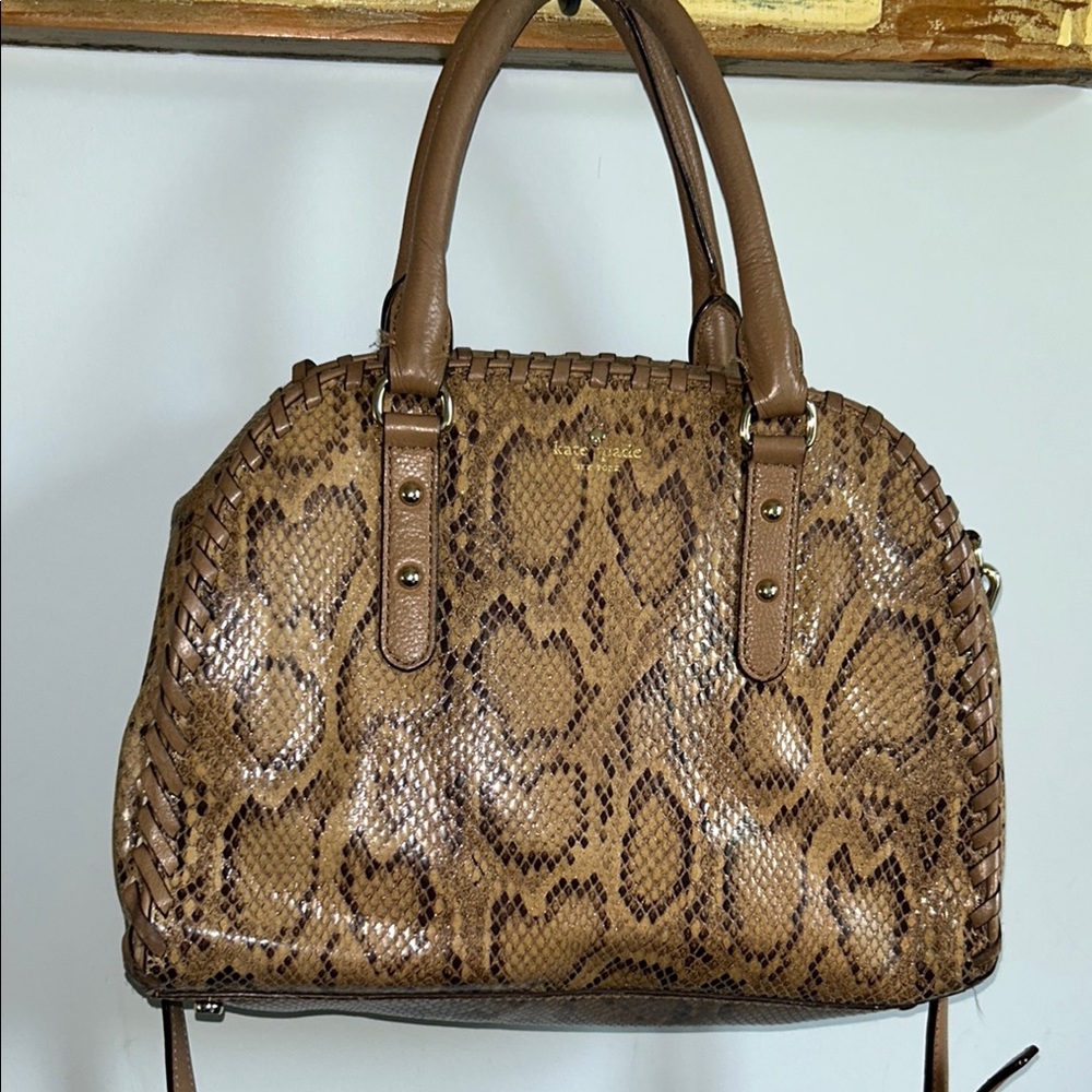 Kate Spade ♠️ Snakeskin Leather Handbag